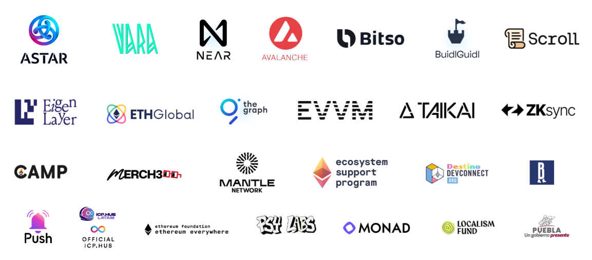 Partners y sponsors históricos 2024 y 2025